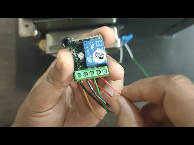 Electronic Lock Connections with 12v Remote Receiver Kit step by step in detail