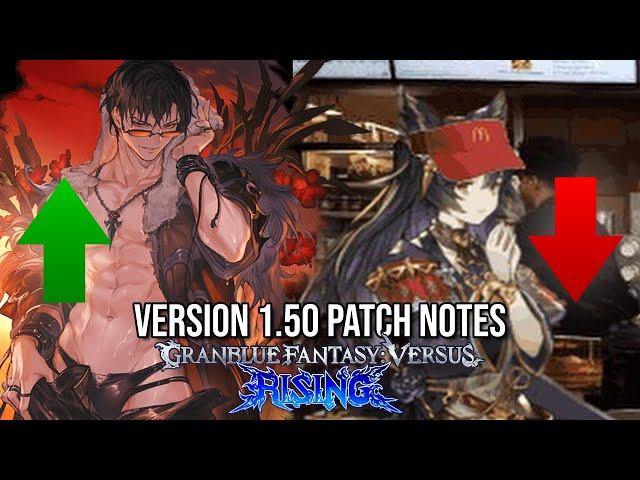 Thank you, Cygames? | Granblue Fantasy Versus: Rising 1.50 Patch Notes Review