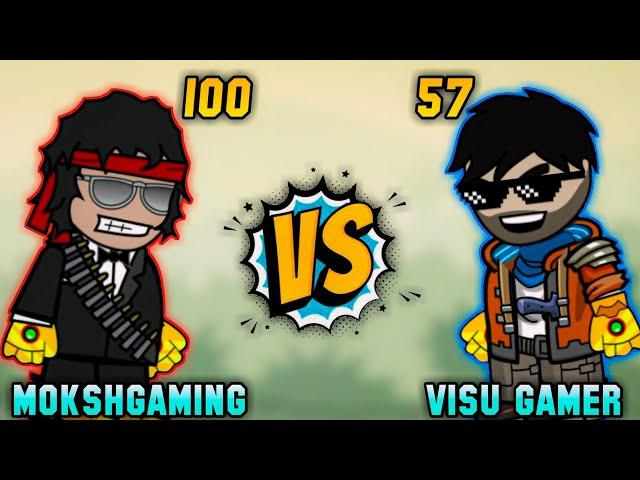 @MOKSHGAMINGKING vs @VISUGamer in mini militia