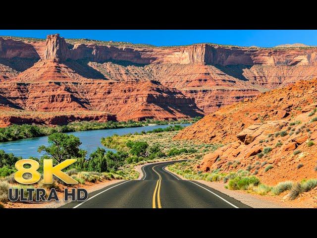 Moab’s Most Incredible Scenic Drive - Utah Route 128 in 8K