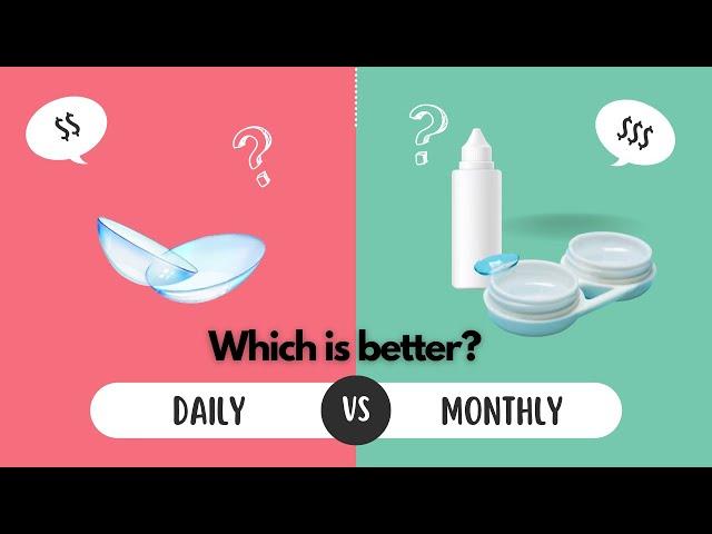 Which contact lens is better: Daily or monthly disposable? | Optometrist Explains