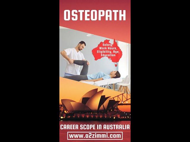 Osteopath Career Scope in Australia | Work Hours | Salary | Gender Preference