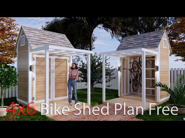 4x6 Bike Shed Plan Free