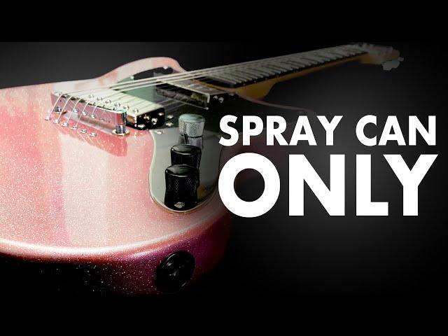 DIY Sparkle guitar painting and finishing