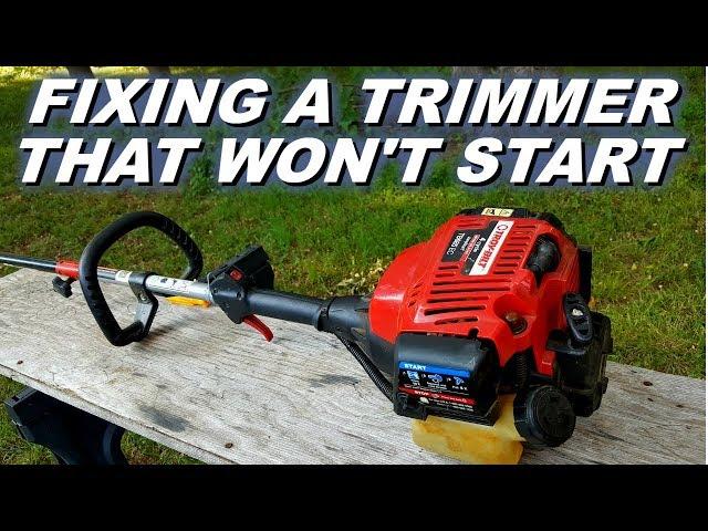 Troybilt 4cycle trimmer won't start.