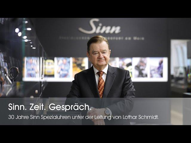 Sinn. Zeit. Gespräch. | 30 Jahre Sinn Spezialuhren unter der Leitung von Lothar Schmidt.