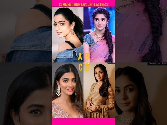 Comment your favourite actress