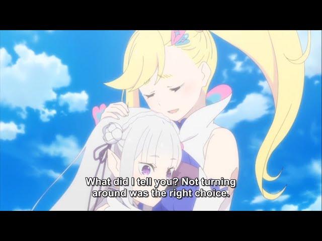 Minerva hug Emilia - Rezero Season 2 ENG SUB