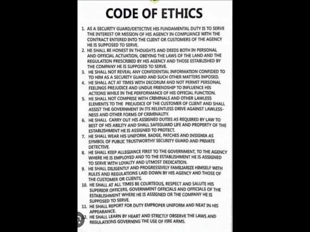 Code of ethics #viral #trending #youtubeshorts #shortvideo #codeofethics