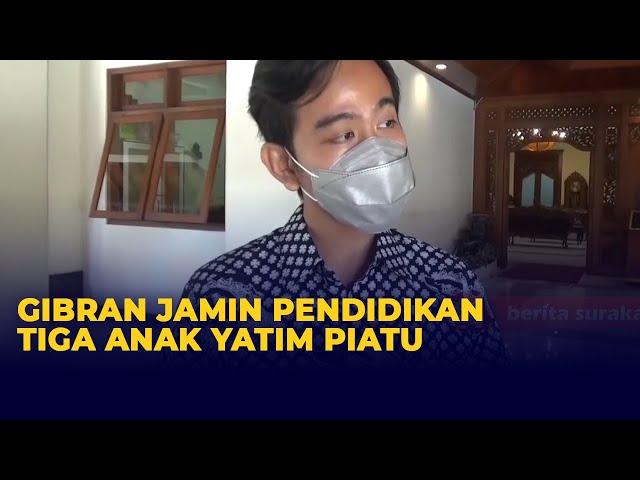 Wali Kota Solo Gibran Jamin Pendidikan Tiga Anak Yatim Piatu Akibat Covid-19