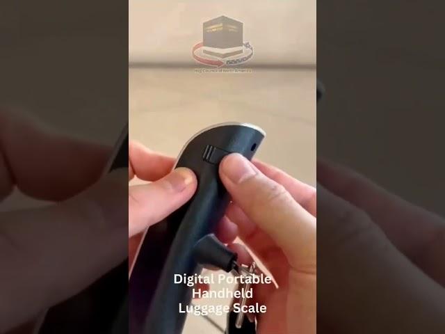 Digital portable luggage scale️  #TravelSmart #LuggageEssential #UmrahEssential #UmrahTrip #Hajj24