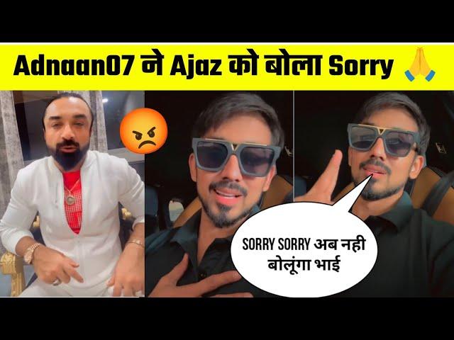 Adnaan07 Sorry Shivaji Maharaj disrespect  | Ajaz Khan vs Adnan07 Controversy | Big Update