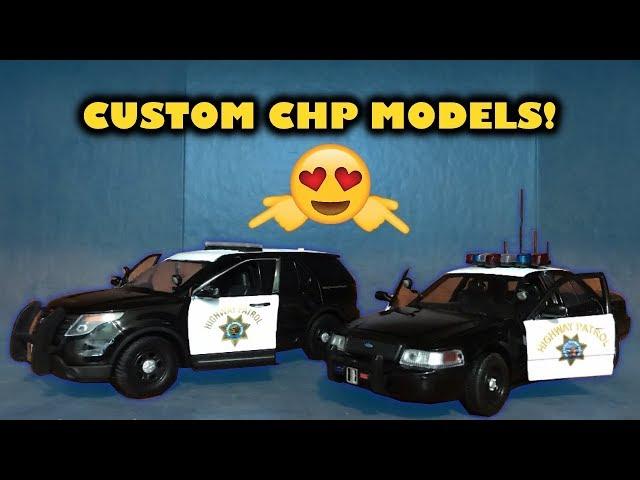 Custom 1:24 scale California Highway Patrol model cars!