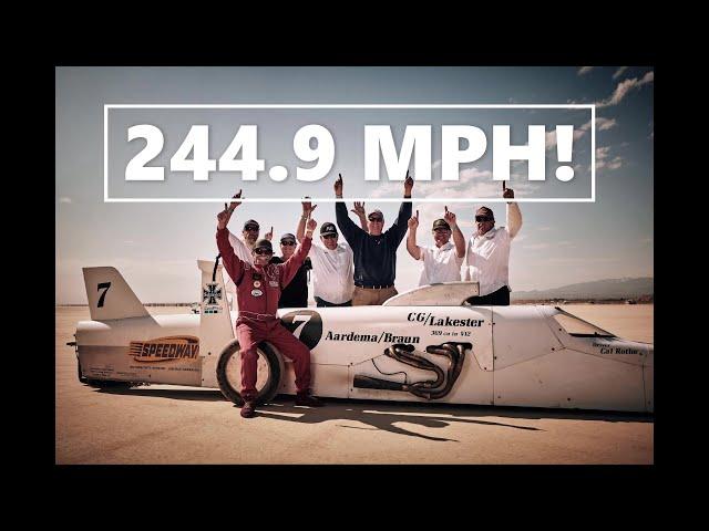 V12 Race Car Goes 244.9 MPH On Dirt