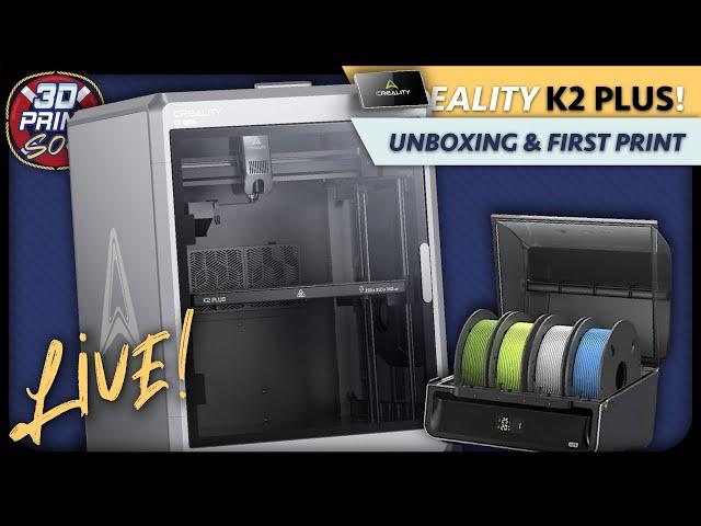 Creality K2 Plus Combo - Unboxing and First Print LIVE