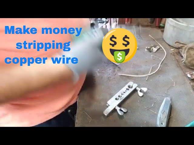 How to strip copper wire fast and easy with just a few low cost tools