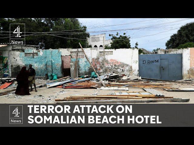 Suicide bomber kills at least 32 people at beach hotel in Somalia