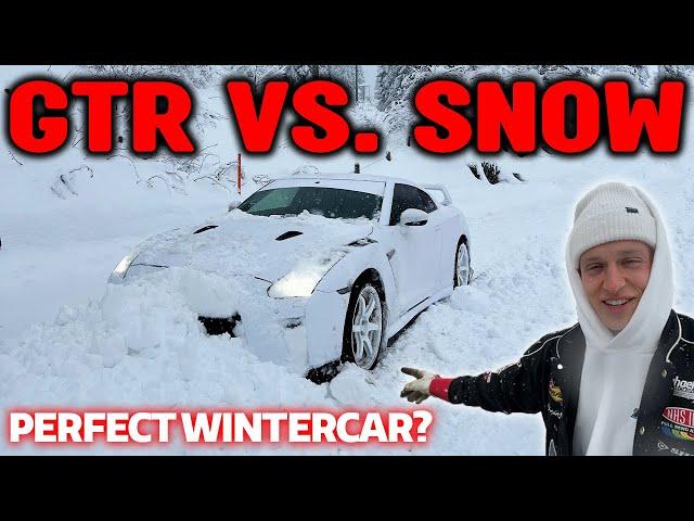 WINTER WONDERLAND: 900HP R35 GTR vs. FIRST SNOW OF THE SEASON - OG SCHAEFCHEN