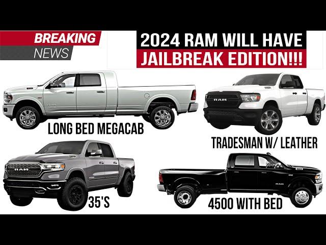 2024 RAM Update: Jailbreak Is Now Available For Full Size & Heavy Duty Trucks! 4500 With A Bed!?!?!?