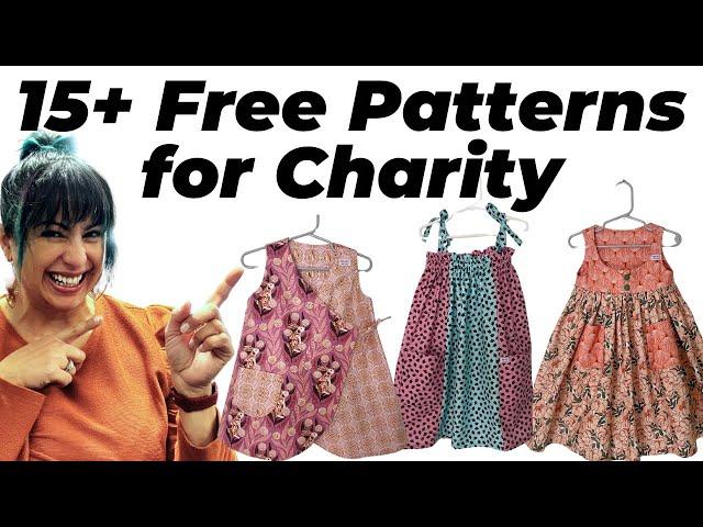 FREE Patterns you can sew for charity #sewfrugal24