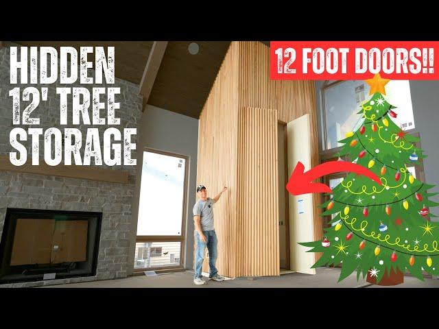 ULTIMATE CHRISTMAS TREE STORAGE SOLUTION!!!... Hiding 12 Foot Tall Doors!