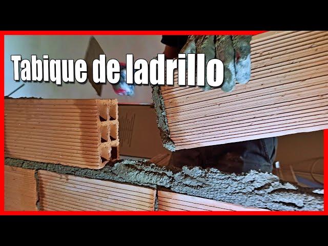  Como hacer un TABIQUE DE LADRILLO o pared, de HUECO DOBLE  Tutorial completo | 2021