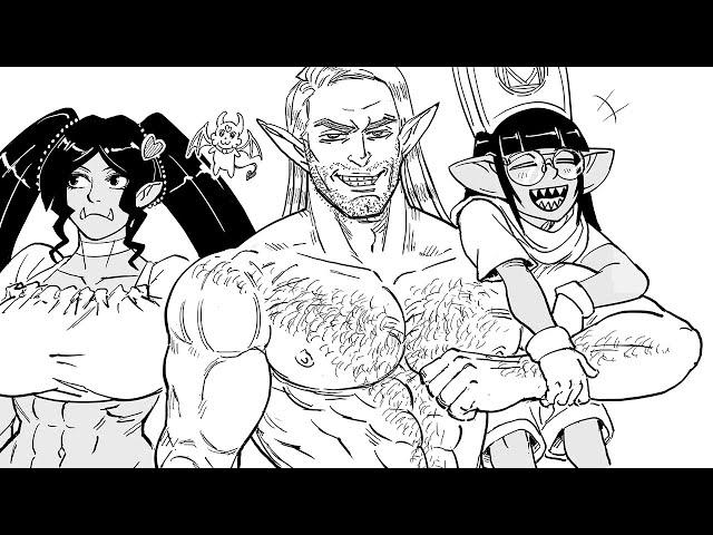 A DnD Party Of Freaks | comic by baalbuddy