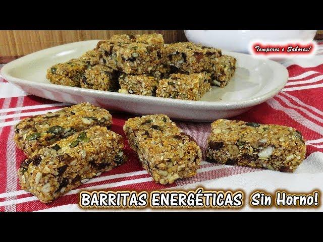 BARRITAS ENERGÉTICAS Multi Cereales y sin Horno, Saludables y fáciles de hacer