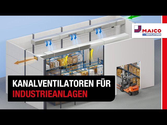 Kanalventilatoren für Industrieanlagen