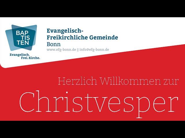 EFG Bonn | Live-Christvesper | 24.12.2024