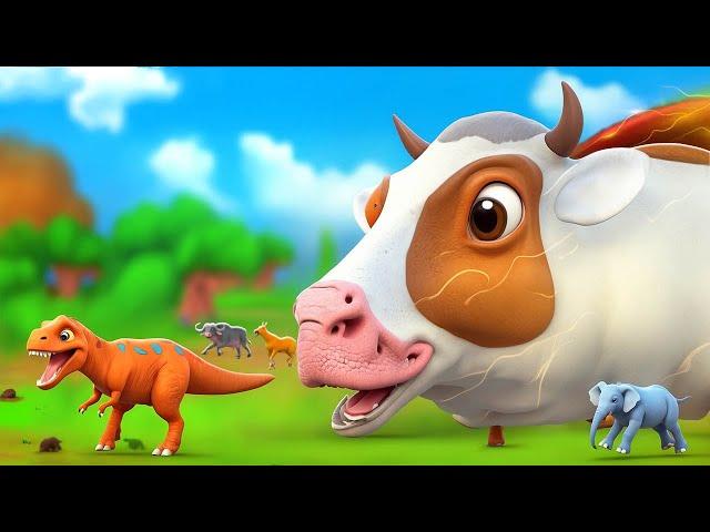 Epic Farm Frenzy: Tiny T-Rex vs Giant Super Cow - Animal Adventures