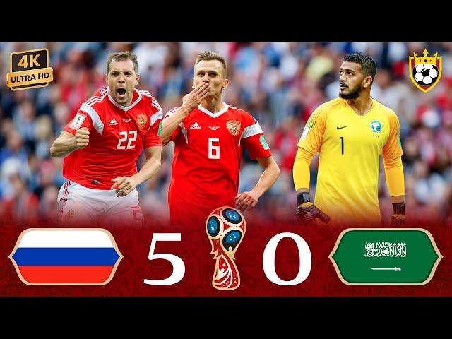 Russia destroys Saudi Arabia by five at the opening of the World Cup  ● Full Highlights ️ | 4K