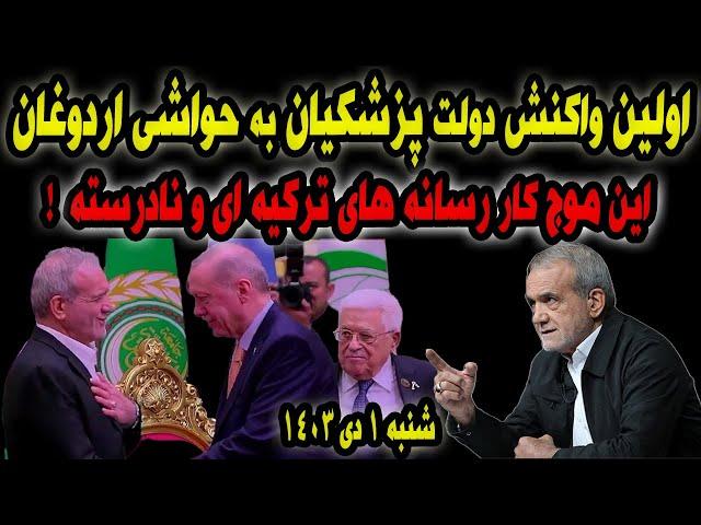 اولین واکنش دولت پزشکیان به حواشی دیدار با اردوغان