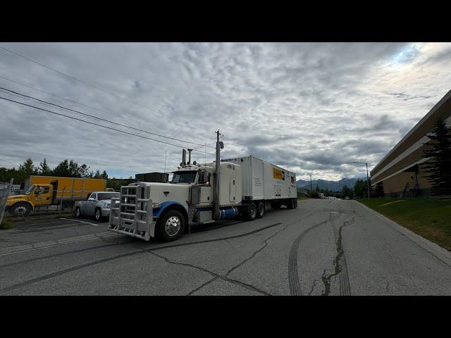 Moving a Genset down to Homer-brought my 2 year old trucking