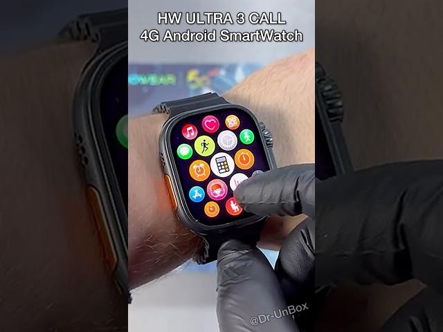 HW ULTRA 3 CALL 4G Android Smart Watch with SimCard Insert️ #shorts #trending #video #sports #4g