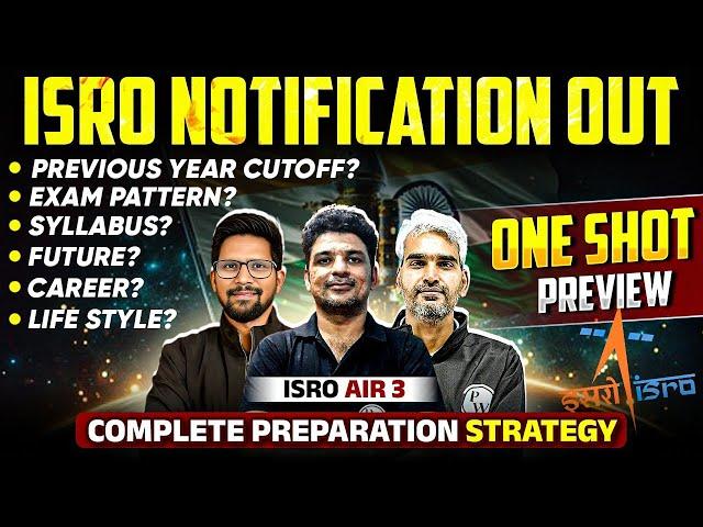 ISRO Recruitment 2025 | Syllabus, Career, Life & Strategy | Compete Preparation Strategy By AIR 3