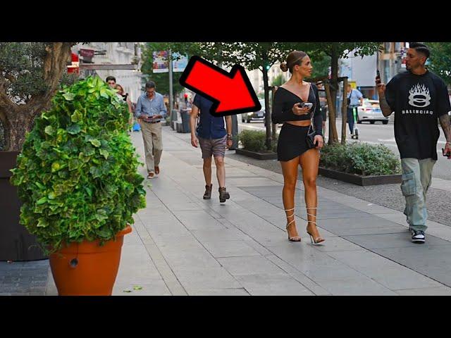 BUSHMAN PRANK: BEST SCARE PRANK IN SUMMER 2024!! [MADRID]