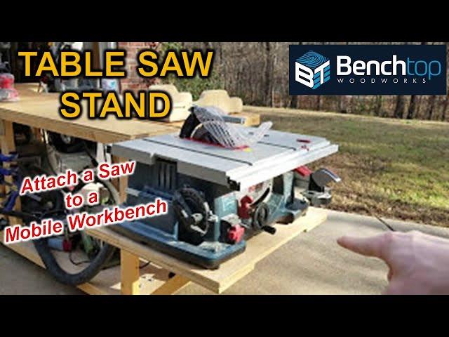 Table Saw Stand / Mounting a Benchtop Saw to the Ultimate Workbench Ep02