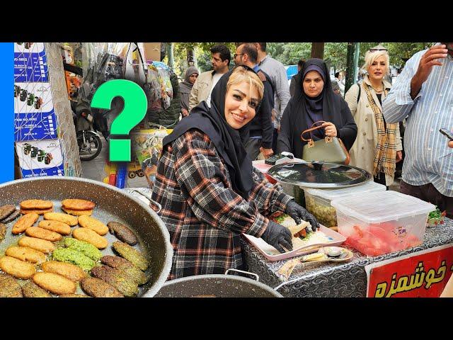 The Most Beautiful Street Food Lady in Tehran Iran