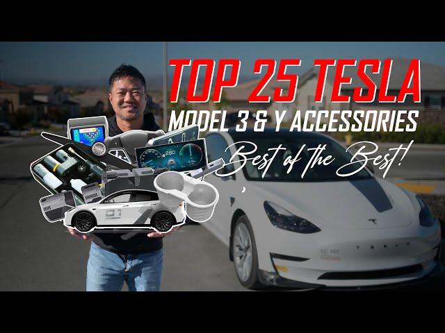 Top 25 Best Tesla Model 3 & Y accessories & MODS for 2024!