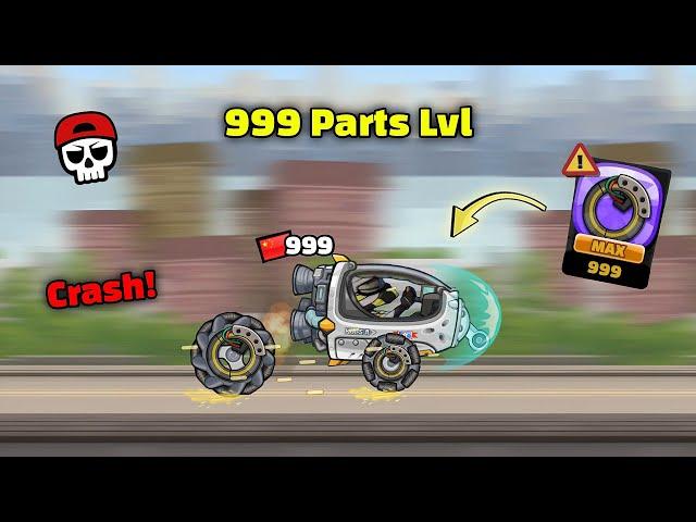 ️ How Vehicles Got Destroyed with Level 999 Tuning Parts in - Hill Climb Racing 2