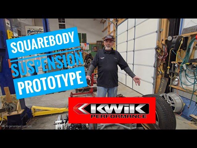 Checking out @kwikperformance prototype C10 squarebody suspension upgrades.