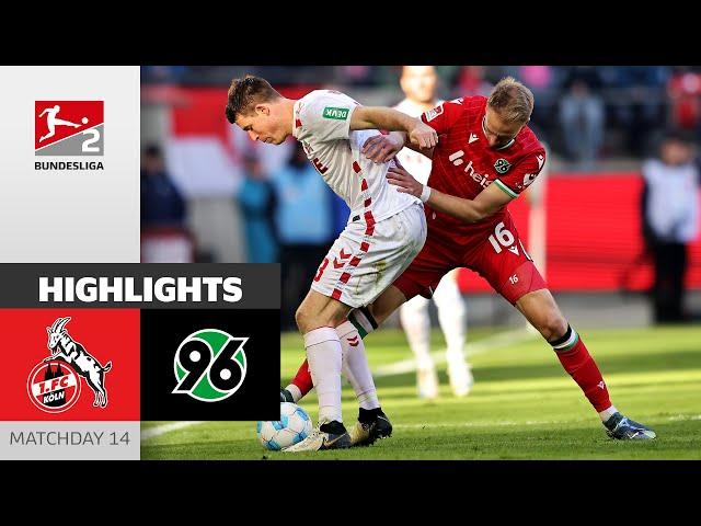 Dramatic Finish in Top-Match! | 1. FC Köln - Hannover 96 2-2 | Highlights | MD 14 - Bundesliga 2