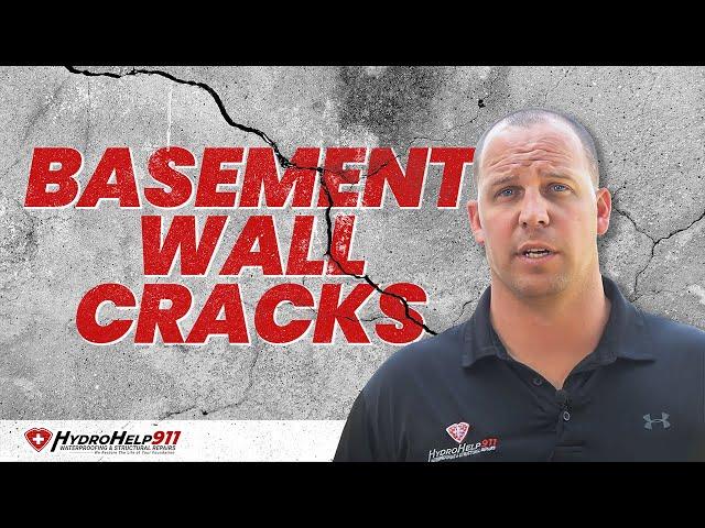 Basement Wall Cracks | HydroHelp911 Basement Wall Crack Repair Services