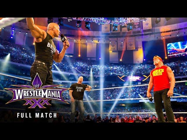 FULL SEGMENT — The Rock, "Stone Cold" Steve Austin and Hulk Hogan kick off WrestleMania 30