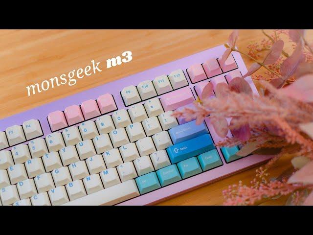 monsgeek m3 build + loads of sound tests | v one by vertex switches