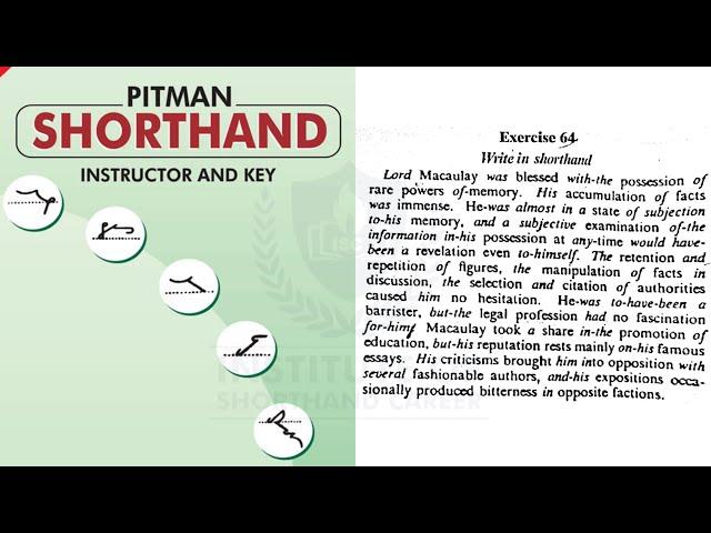 Exercise-64 | Audio Dictation | Pitman Green Book | By Janvi Ma'am