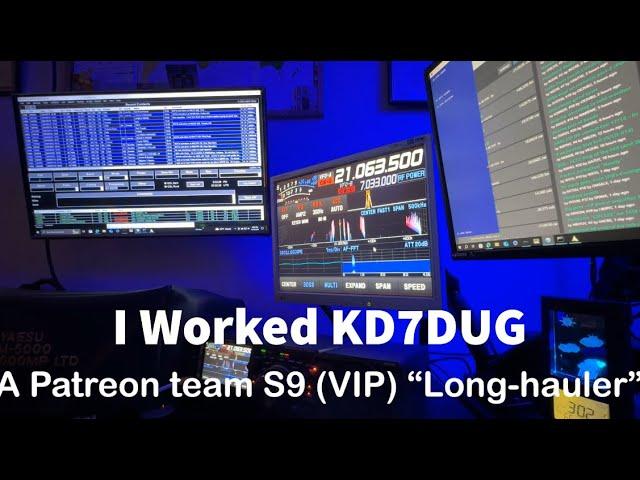 I Worked KD7DUG - A Patreon team S9 (VIP) Long-hauler #hamradio #yaesu #ftdx10 #cw #morse #sota