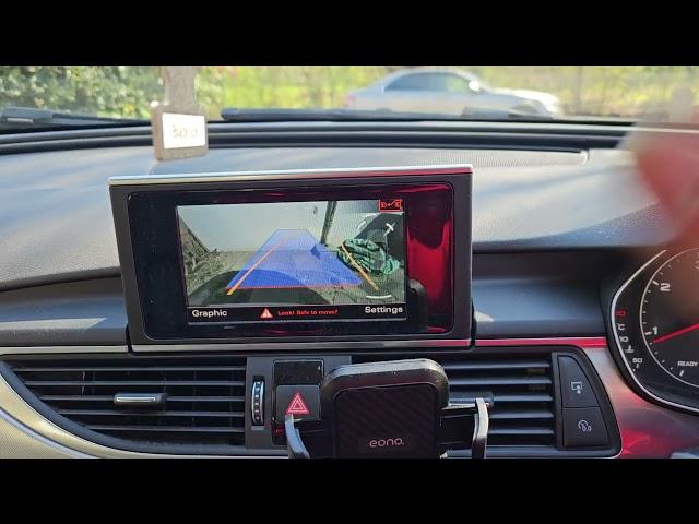 Audi A6 C7 2016 OEM Reverse Camera Retrofit