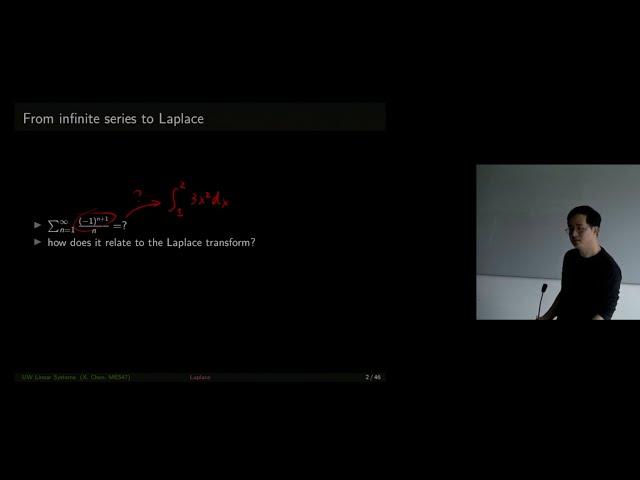 Laplace Transform and Infinite Series